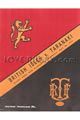 Taranaki v British Lions 1977 rugby  Programme